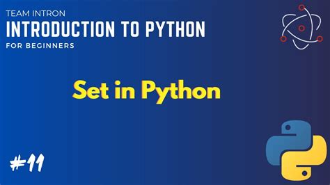 What Are Sets In Python Sets And Its Operations Youtube