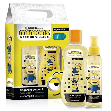 Minions Set Infantil Body Splash 125 Ml Shampoo 200 Ml Algabo