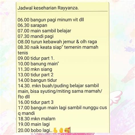 Bayi Super Sibuk Ini Jadwal Harian Rayyanza Cipung Malik Ahmad