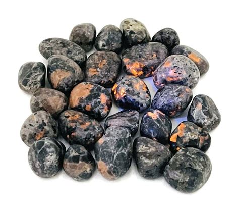 Yooperlite Tumbled Stone Fluorescent Sodalite Rough Crystal Stone