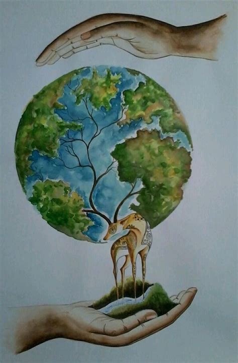 How to draw save trees save environment poster drawing – Artofit