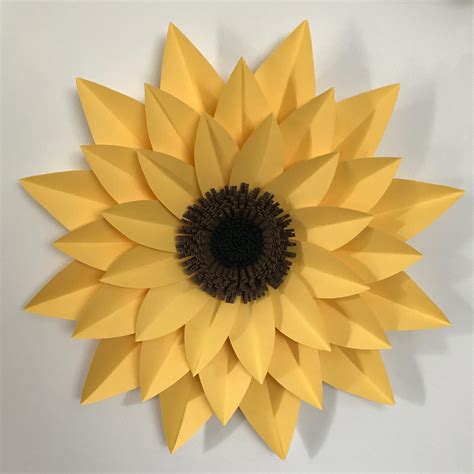 Paper Sunflower Template