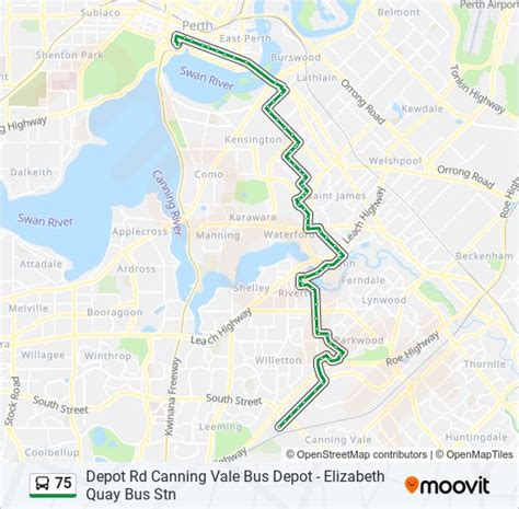 75 Route Schedules Stops Maps Canning Vale Updated