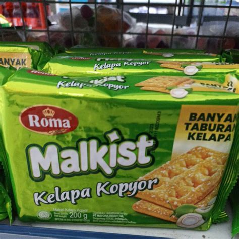 Jual Roma Malkist Kelapa Kopyor 200gr Shopee Indonesia