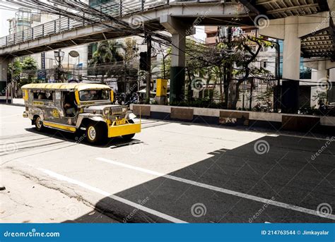 Ww Ii Era Jeepney Passenger Vehicles In Manila Editorial Stock Image