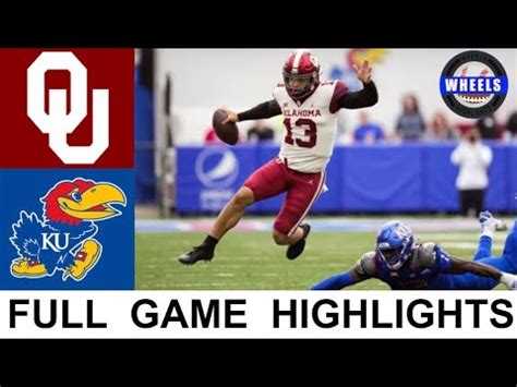 #3 Oklahoma vs Kansas Highlights | College Football Week 8 | 2021 ...