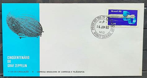 Envelope Fdc Balao Graff Zeppelin Aviacao Cbc E Cpd Mg