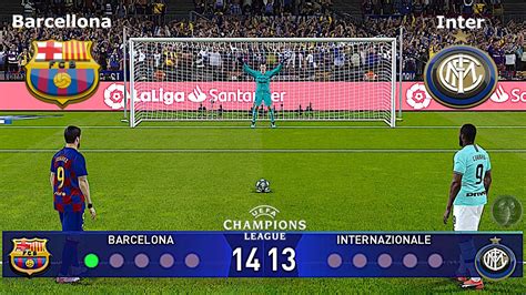 Pes Barcellona Vs Inter Champions League Calci Di Rigore