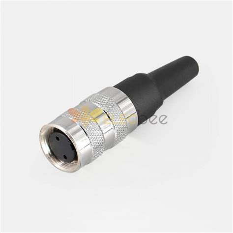 M16 J09 Connector Circular Ip65 Waterproof Connector 2pin Female Plug