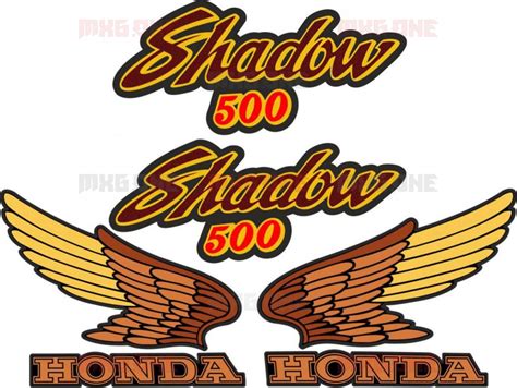 Honda SHADOW Stickers Set MXG ONE Best Moto Decals