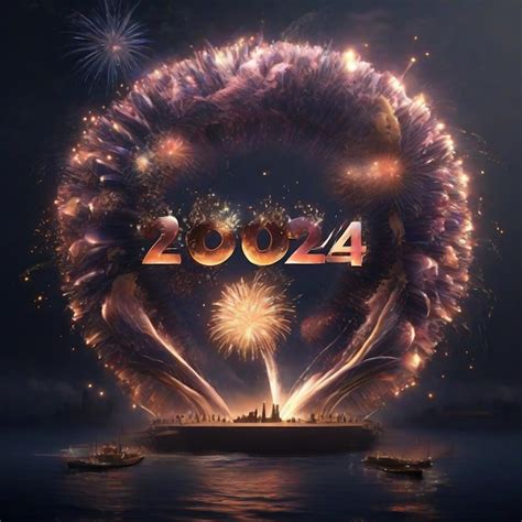 Premium Photo | Beautiful new year 2024 fireworks