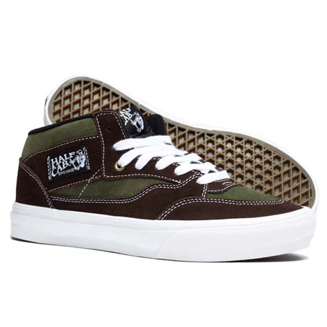 Vans Skate Half Cab 92 Vcu Dark Brownwhite Kcdc Skateshop