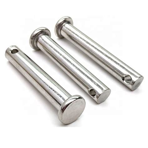 Din Stainless Steel Metric Clevis Pins With Flat Head