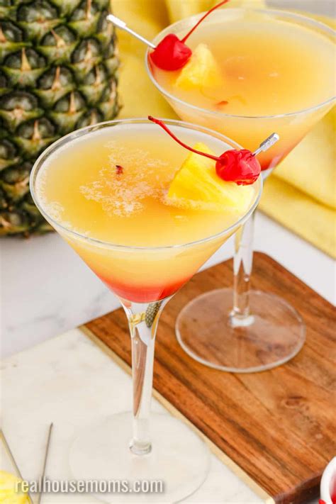 Pineapple Upside Down Cake Martini Real Housemoms