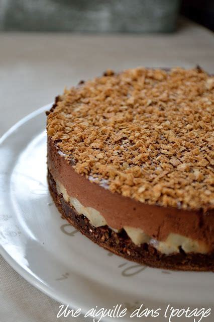 Gâteau crousti fondant chocolat poire Une aiguille dans l potage