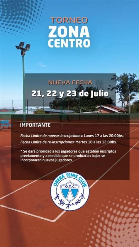 Oberá Tenis Club sede del gran Torneo Abierto de Tenis Zona Centro