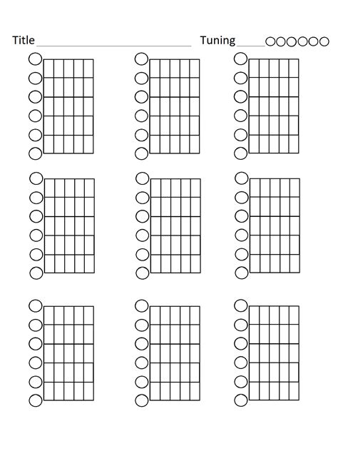 Guitar Fretboard Template Rsupernote