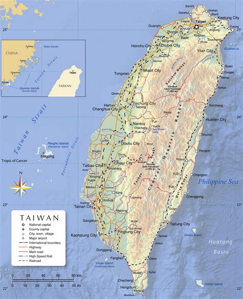 Taiwan High Speed Rail Map Taiwan High Speed Rail Route Map Ost