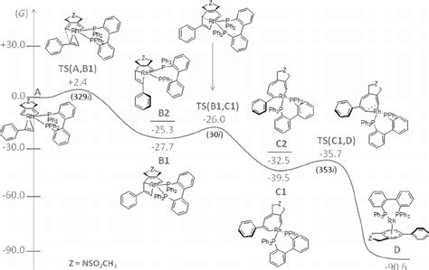 Gibbs Energy Profile In Kcal Mol À 1 For The Formation Of The Download Scientific Diagram