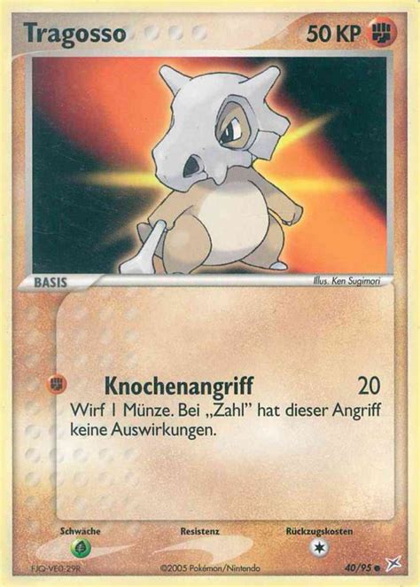 Tragosso Wert Bild K Nstler Seltenheit Pokemonkarte De