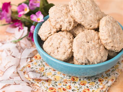 Biscoitinho Fofinho De Aveia Coco Receitas de Minuto A Solução