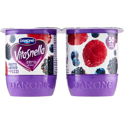 Yogurt Magro Zero Grassi Con Frutti Di Bosco Pezzi Vitasnella X G