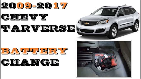 Chevrolet Traverse Battery Replacement 2009 2017 Youtube