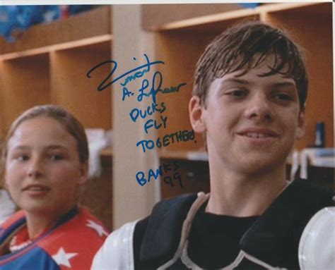 Vincent Larusso Autograph 8x10; Ducks Fly Together! Mighty Ducks ...