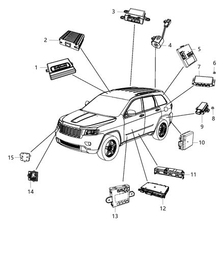 68137930AI Genuine Mopar Module Blind Spot Detection