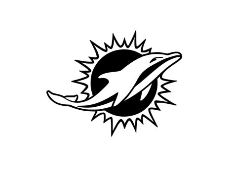 Miami Dolphins Printable Logo