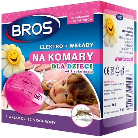 Bros Elektro Urządzenie na Komary Dla Dzieci 10 Wkładów