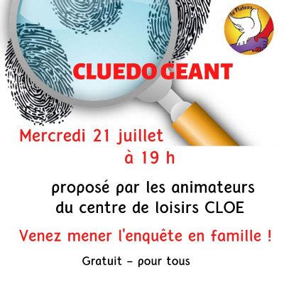 Soirée CLUEDO géant Retour en images Association Le Plateau