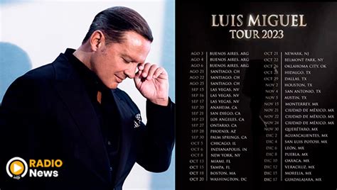 Luis Miguel Anuncia Las Fechas Del Luis Miguel Tour 2023 Yok Medios