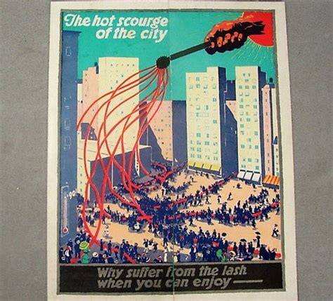 Art Deco Ad Nyc 1920s Escape The Hot Scourge Of The City Etsy