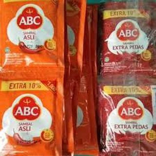 Jual Saus Sambal Sachet ABC Kemasan Sachet 20 Gram 10 Pcs Shopee