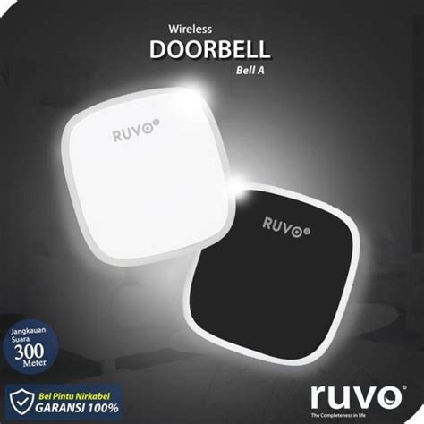 Jual BELL KANTOR READY RUVO TIPE A BEL ALARM RUMAH KANTOR WIRELESS DOOR