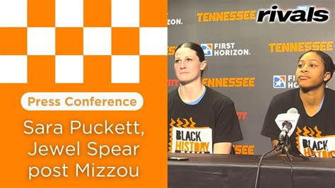 PRESS CONFERENCE Lady Vols Basketball S Sara Puckett Jewel Spear