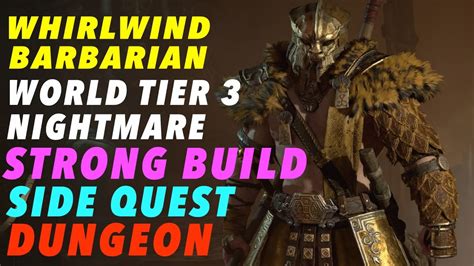 Diablo Whirlwind Barbarian World Tier Dungeon Sanguine