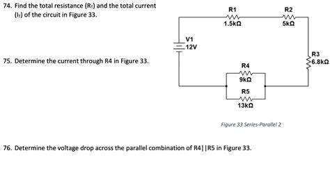 Solved 74 Find The Total Resistance RT And The Total Chegg