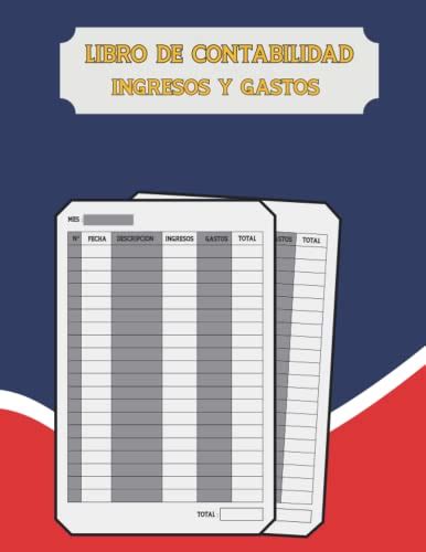 Libro De Contabilidad Ingresos Y Gastos Cuaderno Para Las Cuentas De