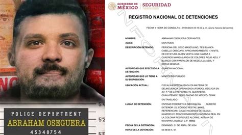 En Operativo De La Guardia Nacional Detienen A Abraham Oseguera