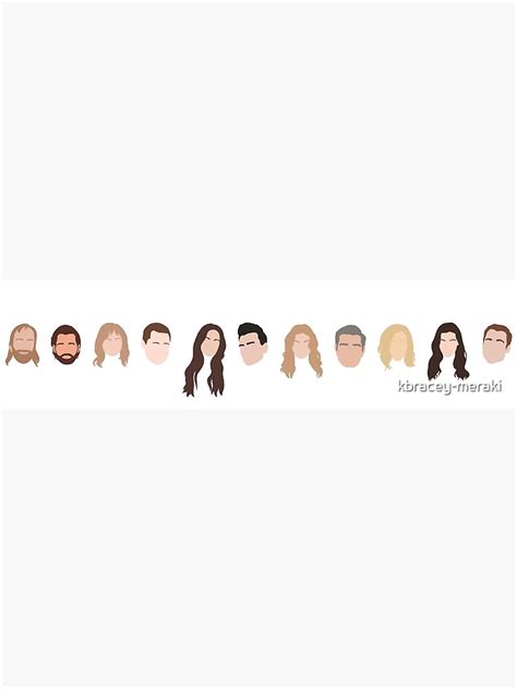 "Schitt's Creek Characters" Poster for Sale by kbracey-meraki | Redbubble