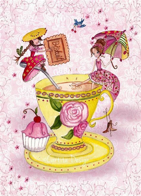 떚 엫 愿 젴 씪踰 紐⑥쓬~ Whimsical Art Tea Art Girly Art