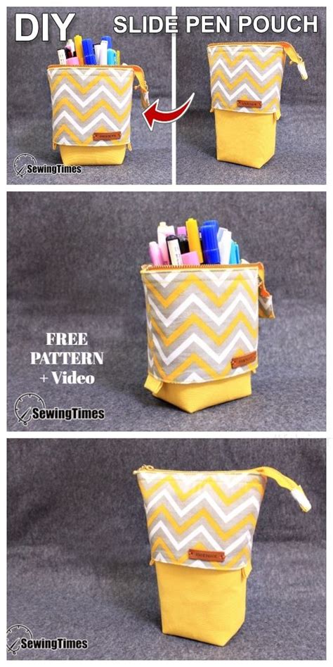 Pencil Case Sewing Pencil Case Pattern Diy Pencil Case Pouch Sewing