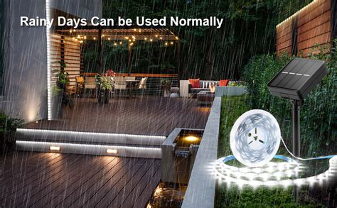 Ytdrgb Solar Led Strip Lights Ft Led Solar Powered Led Strip