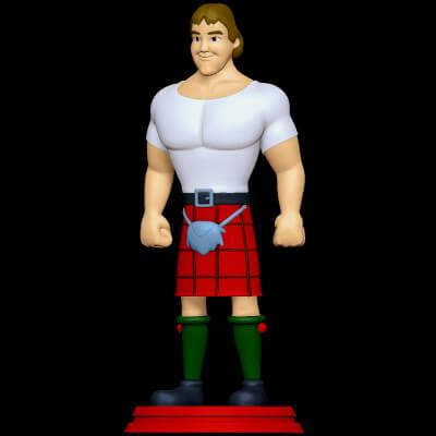 Roddy Piper Hulk Hogan S Rock N Wrestling 3D Model By SillyToys