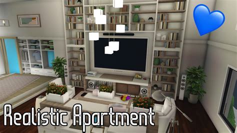 Bulding My Realistic Apartment In Bloxburg 🩵🏢 Youtube