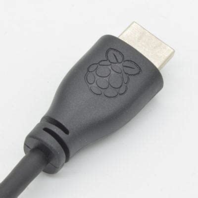 Official Raspberry Pi Micro Hdmi To Standard Hdmi Cable Bc Robotics