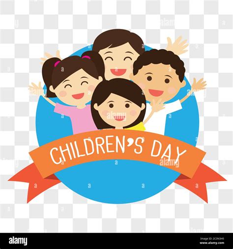 Happy Childrens Day For Children Celebration Vector Illustration