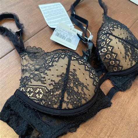 La Perla Intimates And Sleepwear Black And Nude La Perla Lace Silk